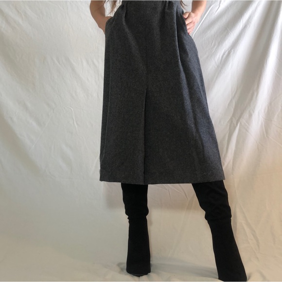 100% wool vintage high waist Skirt - Picture 6 of 10
